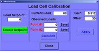 Control Systems - Independent Test Services - calibrationscreen